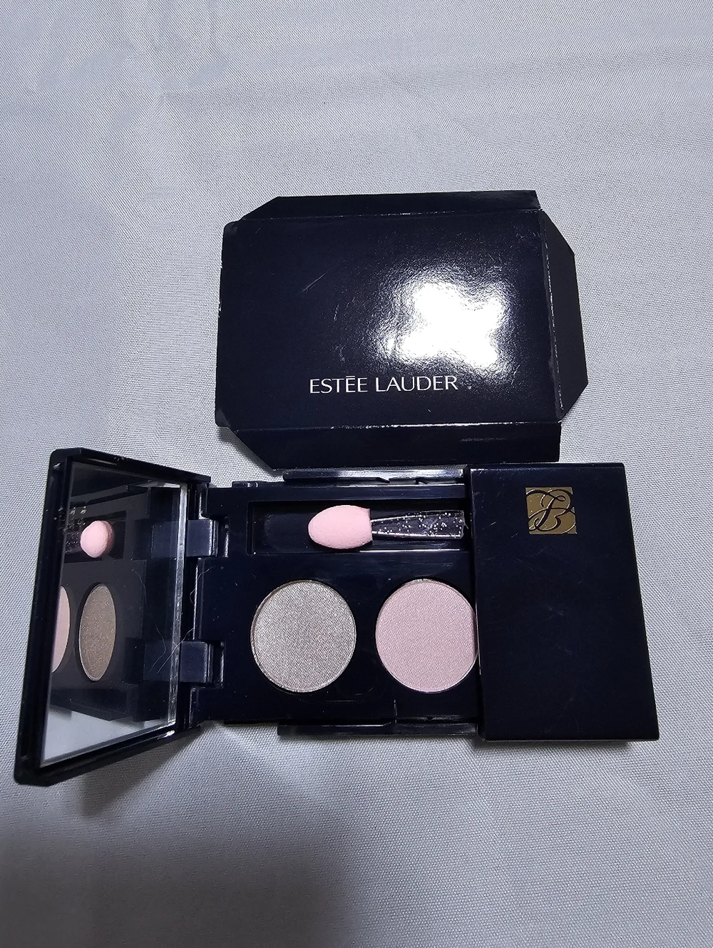 Estée Lauder Pink and Champagne Duo Eyeshadow Palette With Bronzer Compact